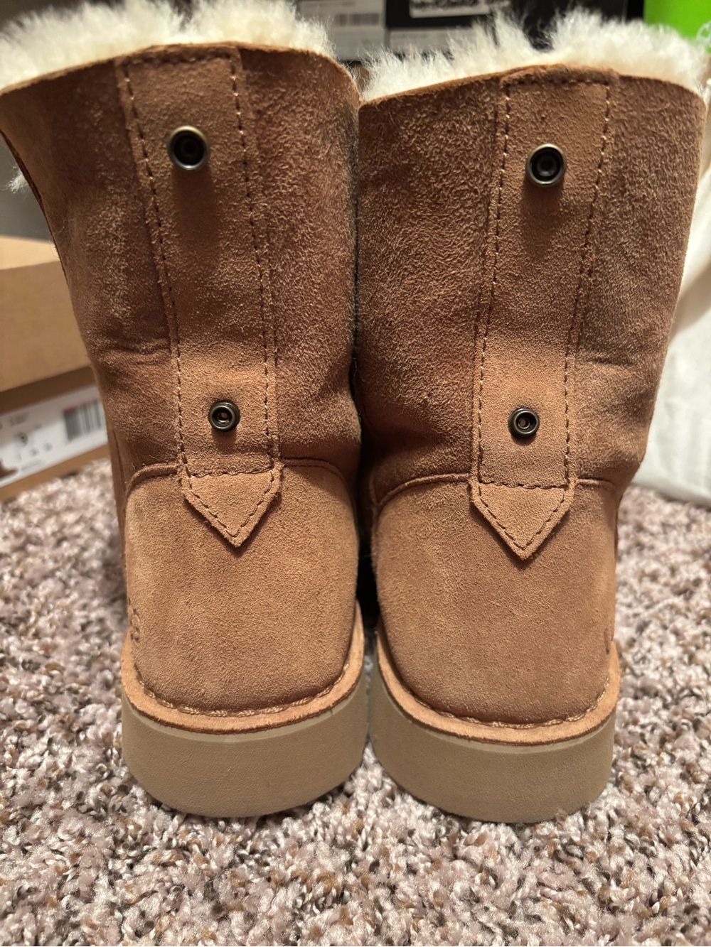 Women’s UGG Lace-Up Boots - Tan - Picture 2 of 3